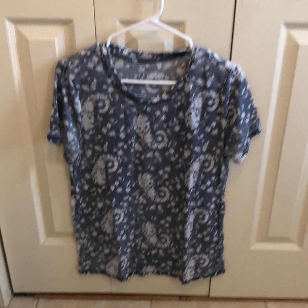 Lucky brand floral paisley tee-medium